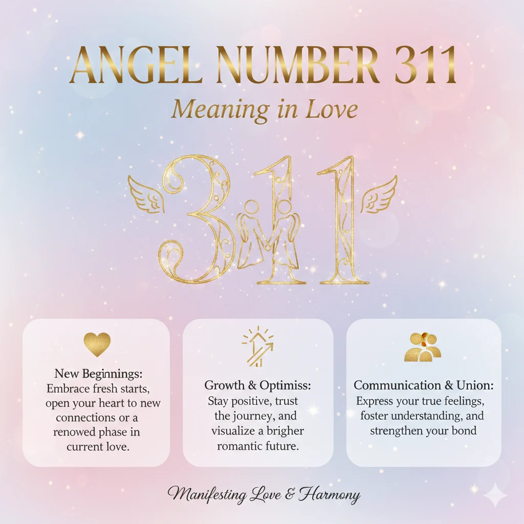 Angel Number 311 Meaning in Love