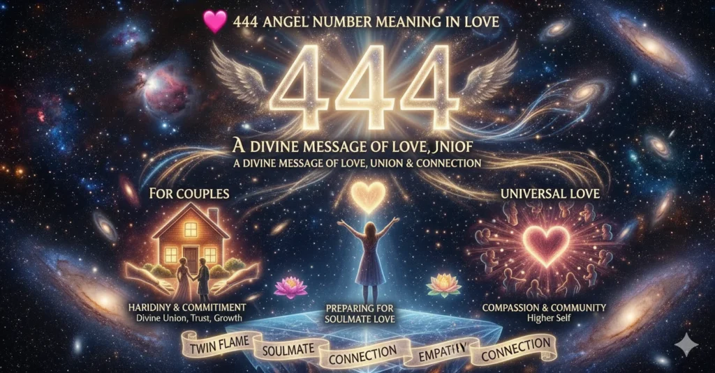💖 444 Angel Number Meaning in Love