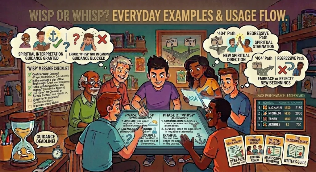 Wisp or Whisp in Everyday Examples