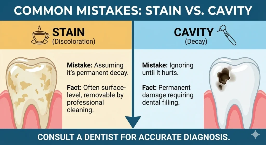 Stain or Cavity