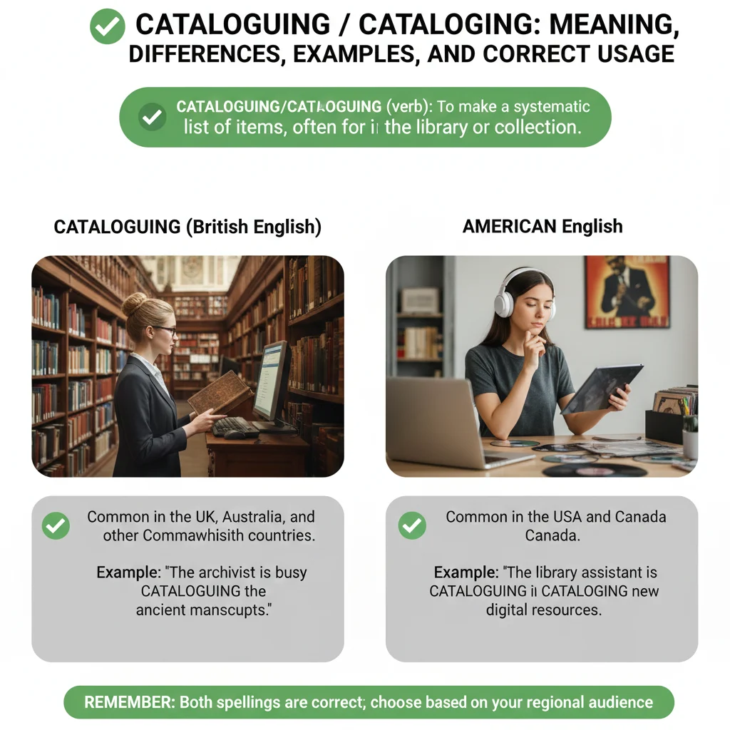 Cataloguing / Cataloging