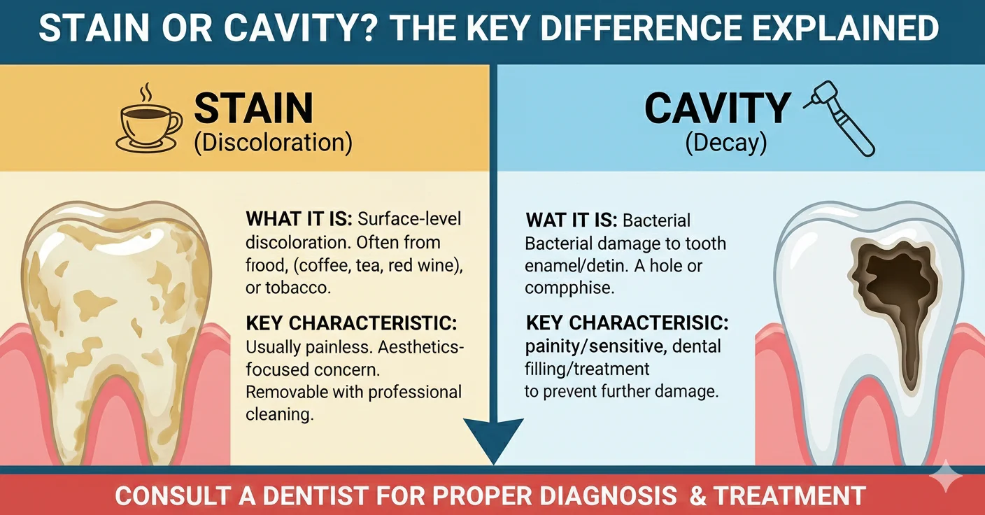Stain or Cavity