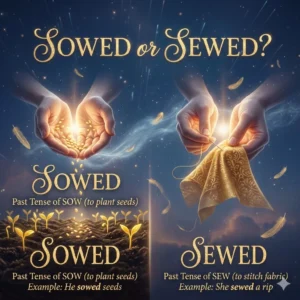 Sowed or Sewed