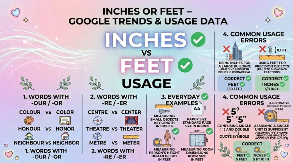 Inches or Feet